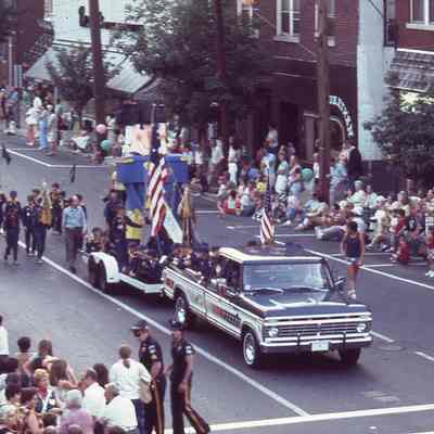 Ralph Pitt driving his Country Spirit Truck with his son's Boy Scout Troop #36.