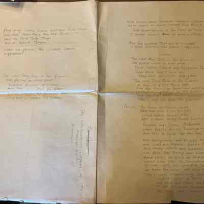 Dunn: Draft of “The Cartoonist Capers” of 1954 Show Including Song Lyrics