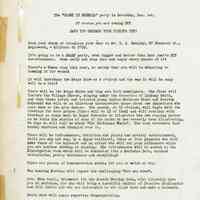          Millburn Art Center: Night in Bohemia Planning Materials, 1945 picture number 3
   