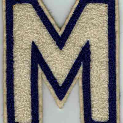 Millburn High School: Varsity Letter "M" patch