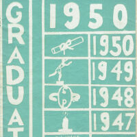 Glenwood School Graduation Program, 1950