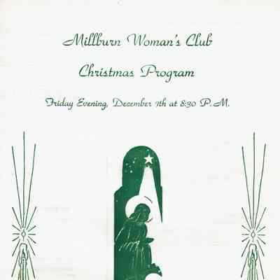 Millburn Woman's Club: Christmas Program