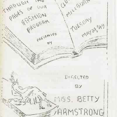 Millburn High School: Through the Pages of Our Fashion Program, 1949