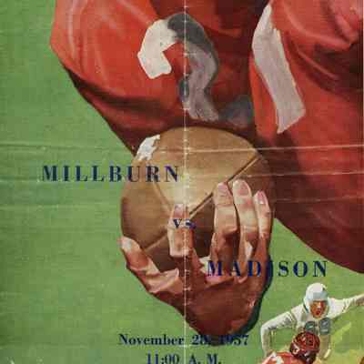 Football: Millburn High School vs. Madison, 1957