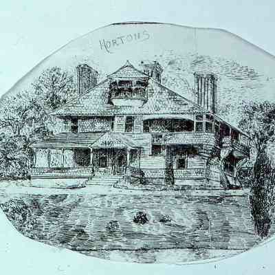 George M. Horton's House at 1 Park Place, corner of Knollwood and Park Place (1879)--Unnumbered Hartshorn House. Attributed to Lamb & Rich.