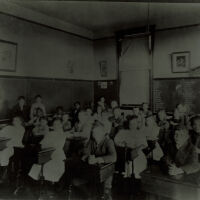 Washington School Classroom, without teacher, c. 1897