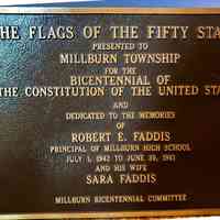 Bicentennial of the Constitution: Flags of the 50 States Plaque, 1987