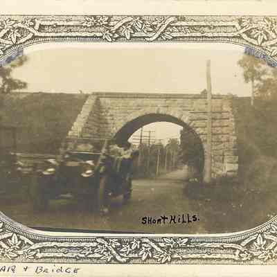 Arch Bridge with Early Automobile
