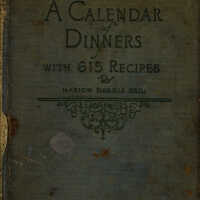 Calendar of Dinners Cookbook, 1924