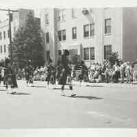 Centennial Parade: Scottish Bag Pipe Marching Band,1957