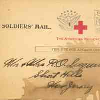          Red Cross: WWI Solider Arrival Card, c. 1918 picture number 1
   