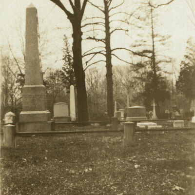Benson Monument taken by Theresa Sydmor, November 1933.