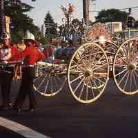 July 4: Antique Fire Equipment in American Bicentennial Parade, 1976