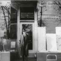 Silbersher: Lou Silbersher Outside Paint Store, 317 Millburn Avenue, 1937