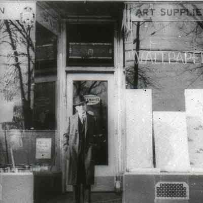 Silbersher: Lou Silbersher Outside Paint Store, 317 Millburn Avenue, 1937