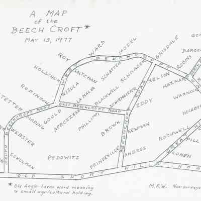 Map was drawn by Malcolm Warnock