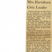 Jeanette C.V. Hartshorn Obituary, The Item, May 3, 1945