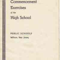 Millburn High School Commencement Program, 1940