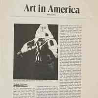 Hartigan: Art in America article (1984)