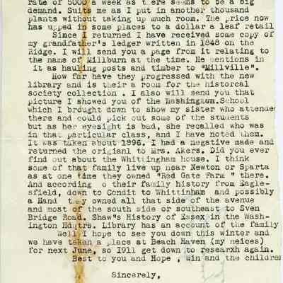 Ross: Bill Ross letter to Owen Lampe, 1976