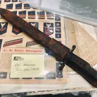 Stanley Rudiger - WWII Army Bayonet with Leather Sheath