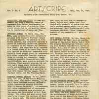 Millburn Art Center: Artscribe Newsletters, 1945