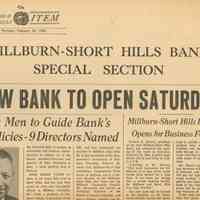 Bank: Millburn-Short Hills Bank Opening, 1960