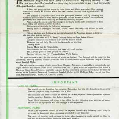 Back page of Flyer