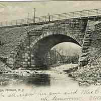 Railroad: Railroad Bridge Millburn Over the West Branch of the Rahway River, 1907