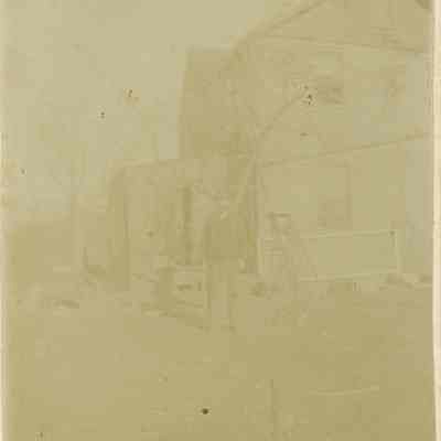 Gallitelli: Man Standing in Front of House at 9 Orchard Street, Millburn