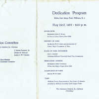 White Oak Ridge Park Dedication Program, 1957