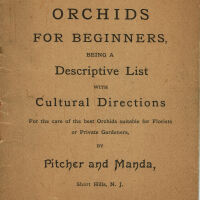 Pitcher and Manda, Orchids For Beginners Pamphlet, 1890