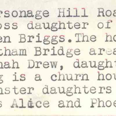 Identification label glued to bottom of photograph.