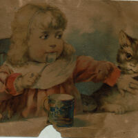          Blood Estate: Eagle Condensed Milk Advertising Card, c. 1890s picture number 1
   