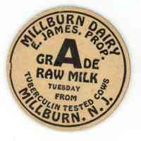 Millburn Dairy: Millburn Dairy Tokens, c. 1934