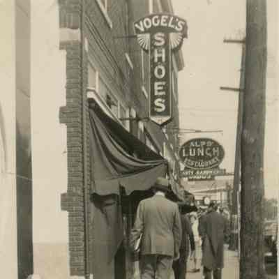 Millburn Avenue: Vogel's Shoes and Alps Restaurant
