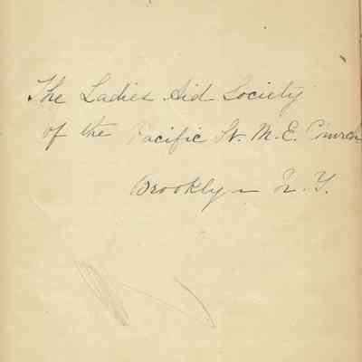 Kellogg: Notebook with Minutes to Ladies Aid Society Meetings & Florence Kellogg's School Record