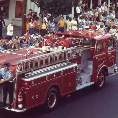 July 4: Firefighters at the American Bicentennial Parade, 1976