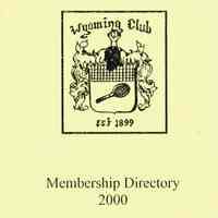 Wyoming Club: Membership Directories and By-Laws