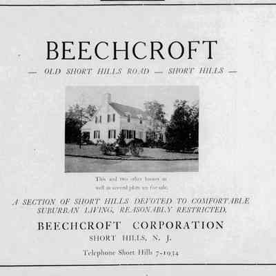 Advertisement for Beechcroft from The Item, October 21, 1938
