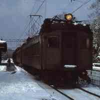 Railroad: Delaware, Lackawanna and Western Train at Short Hills Station, 1981