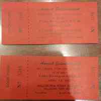          Fire Department: Invitation and tickets for Millburn Fire Department Annual Entertainment, 1955 picture number 2
   