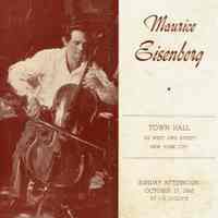 Eisenberg: Maurice Eisenberg Town Hall Concert Program, 1943