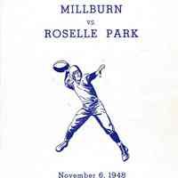 Football: Millburn vs. Roselle Park Program, 1948
