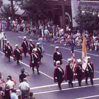 July 4: Knights of Columbus Marching on Millburn Avenue in the American Bicentennial Parade, 1976