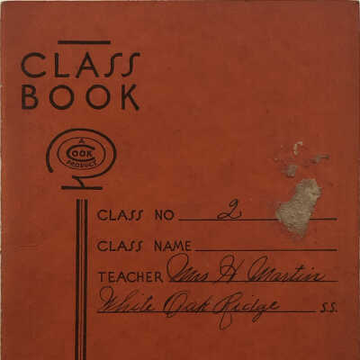 White Oak Ridge Sunday School Class Book and Records
