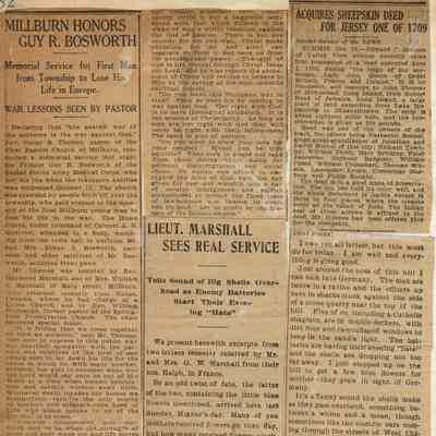 Wehrle Scrapbook: Guy R. Bosworth Memorial