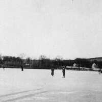 Ice Skating on the Wellington Campbell Pond