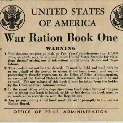 World War 2 Ration Books: Douglas Reed & Ruth E. Reed