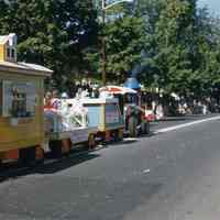 Centennial Parade: Bambergers, Millburn and Morris & Essex Railroad Float, 1957